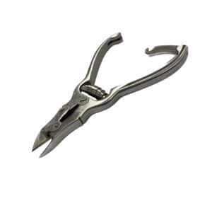 Dubbele scharniertang met bufferveer rechte bek