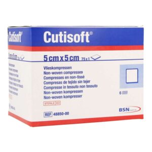 Gaaskompres Cutisoft 5 x 5 cm 12lg steriel 75 st 1