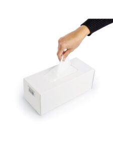 Plastic schorten 80x125cm wit 100st