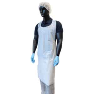 Plastic schorten pedicure 100st WIT 80 x 125cm (in zak) 1